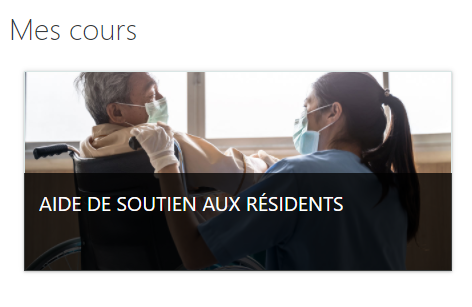 Image - Écran Web des cours obligatoires